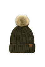 C.C. Bold Faux Fur Accented Beanie