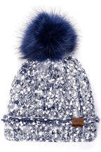 C.C Eyelash Confetti Yarn Pom Beanie
