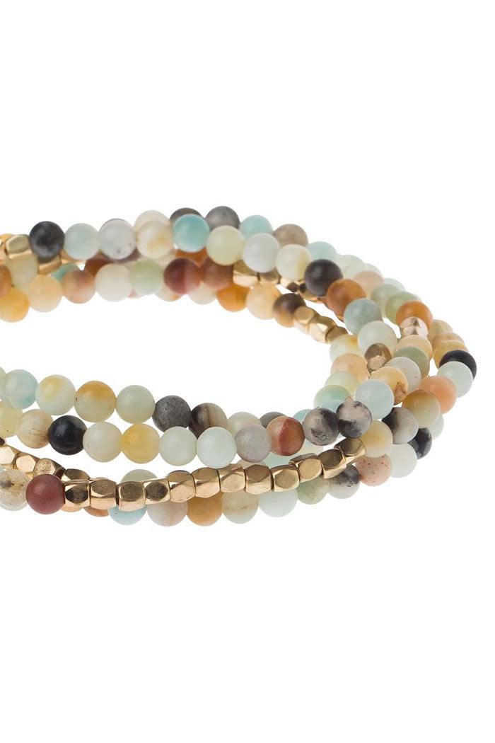 Multi-Stone Wrap Necklace Bracelet