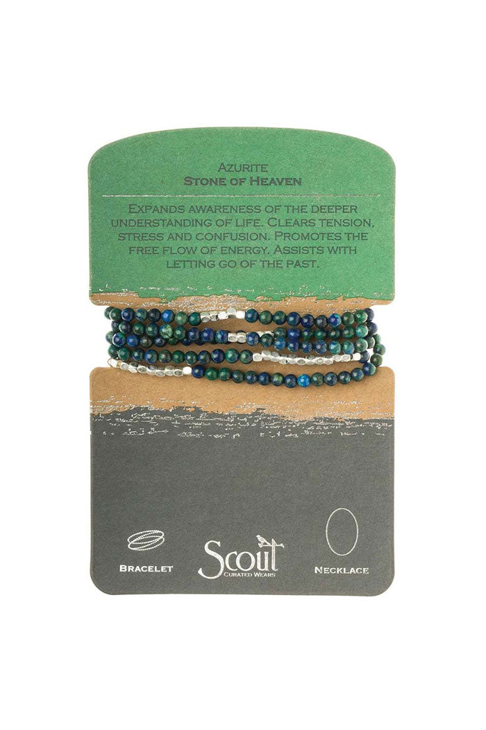 Multi-Stone Wrap Necklace Bracelet