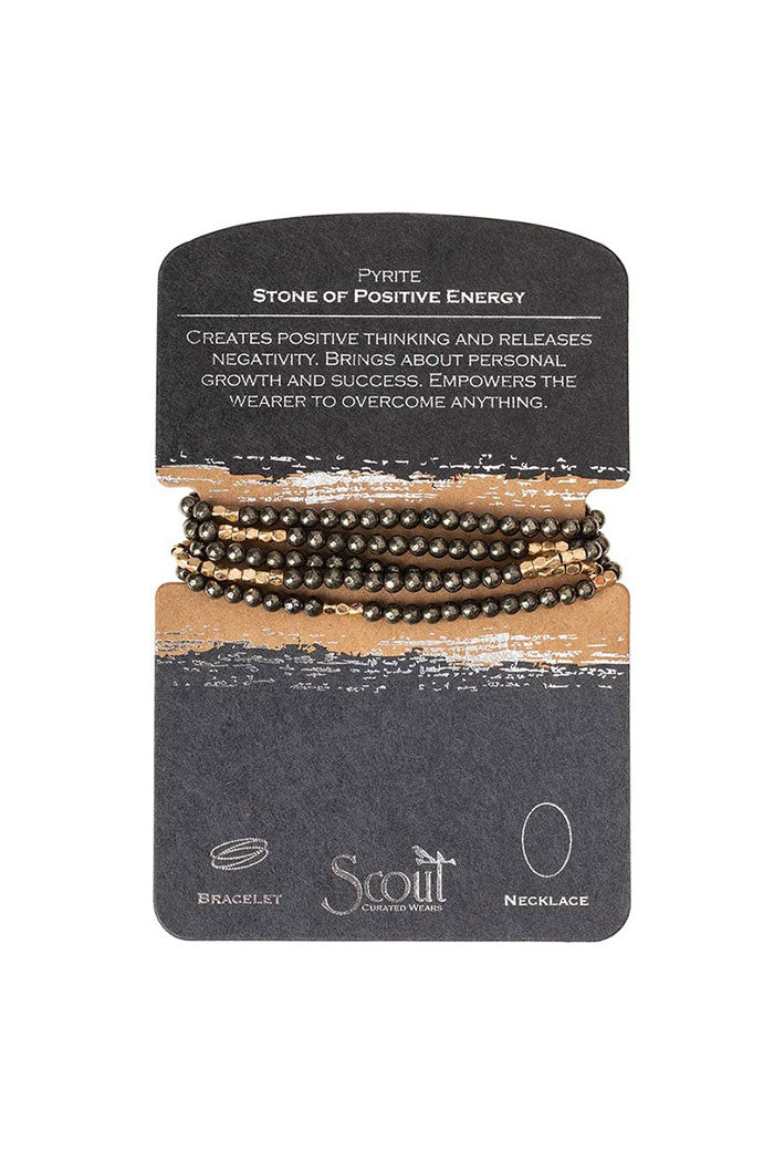 Multi-Stone Wrap Necklace Bracelet