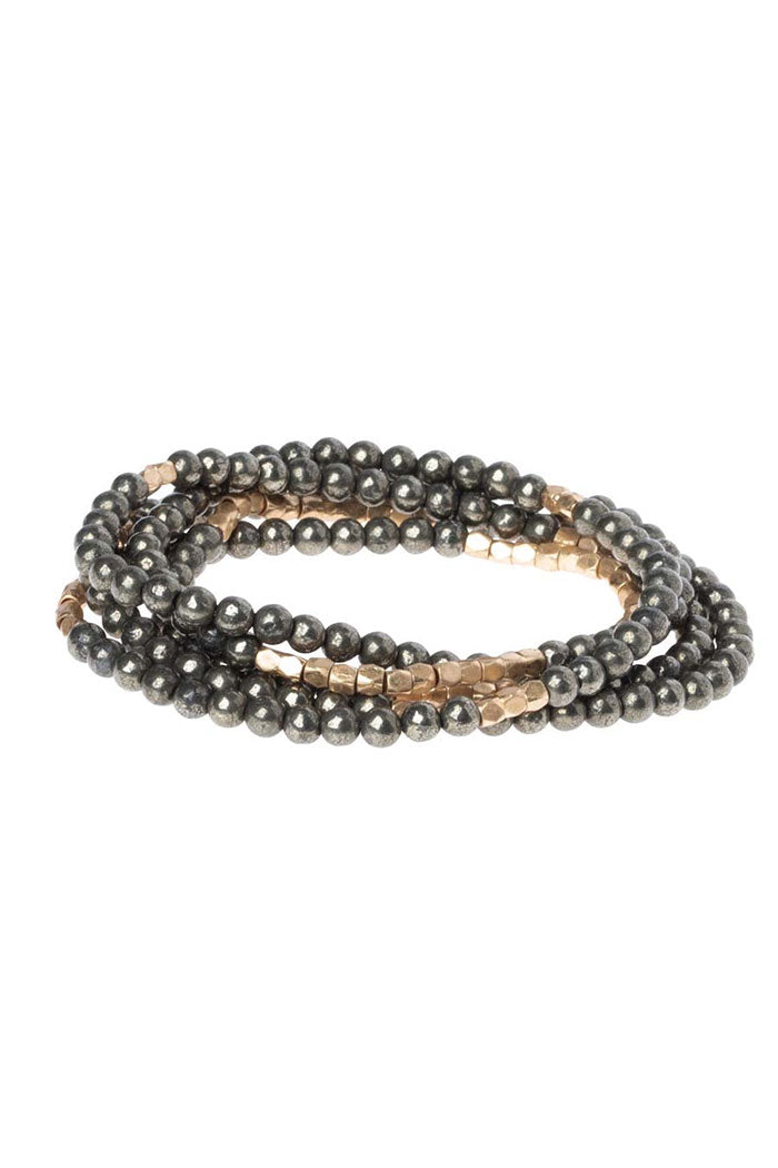 Multi-Stone Wrap Necklace Bracelet