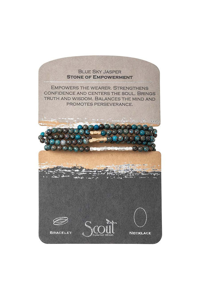Multi-Stone Wrap Necklace Bracelet