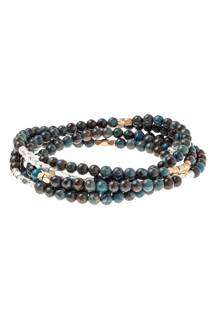 Multi-Stone Wrap Necklace Bracelet