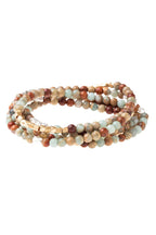 Multi-Stone Wrap Necklace Bracelet