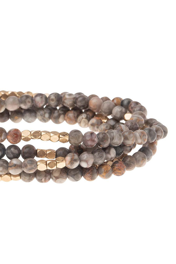 Multi-Stone Wrap Necklace Bracelet
