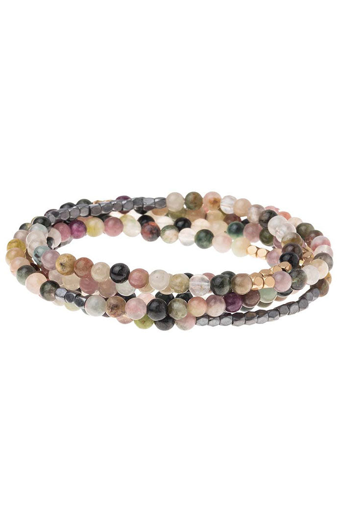 Multi-Stone Wrap Necklace Bracelet
