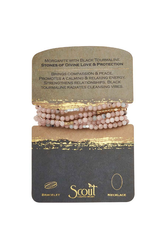 Multi-Stone Wrap Necklace Bracelet