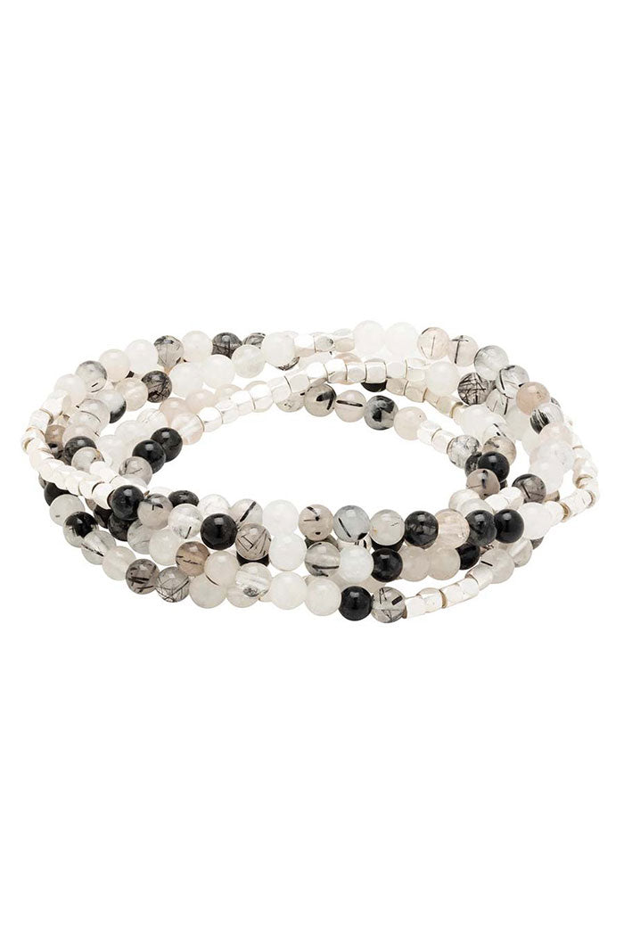 Multi-Stone Wrap Necklace Bracelet