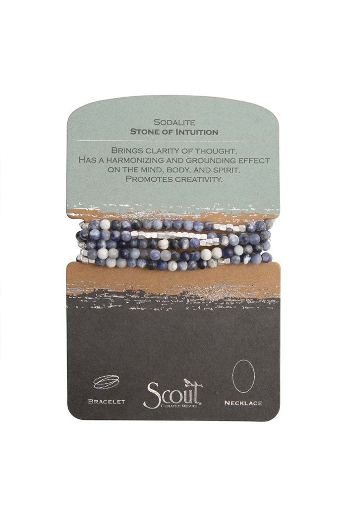 Multi-Stone Wrap Necklace Bracelet