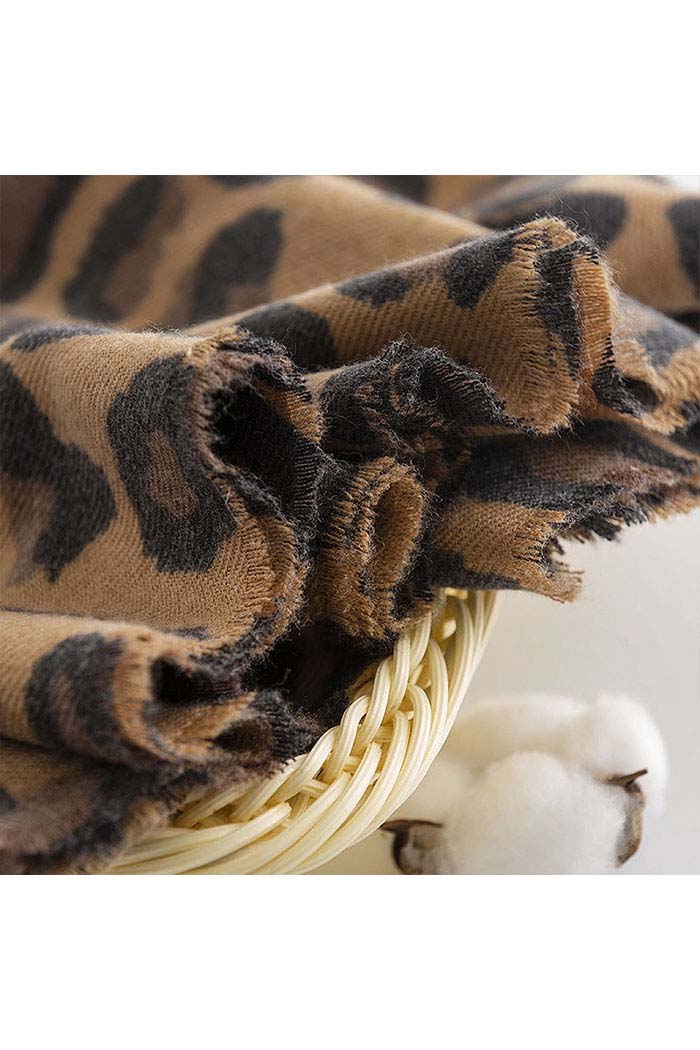 Leopard Print Winter Scarf