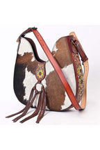 Hobo Sunflower Hair-On Leather Bag