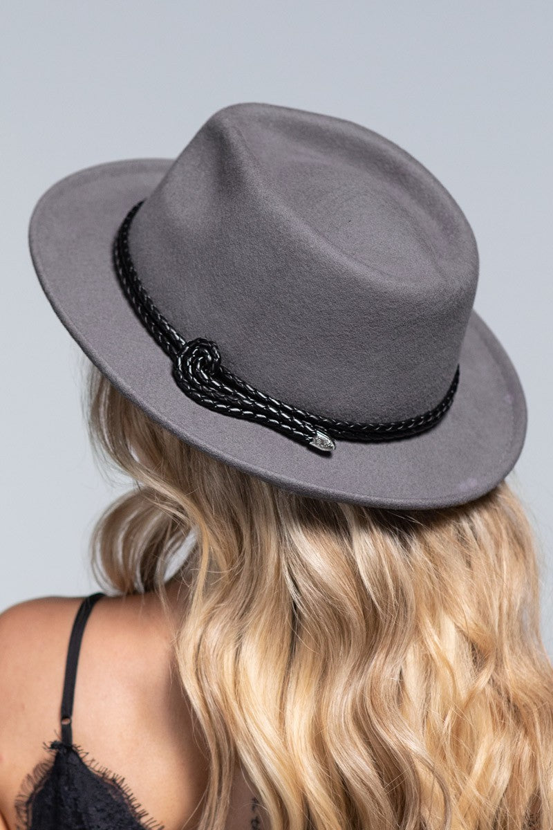 Double Braided Wool Fedora