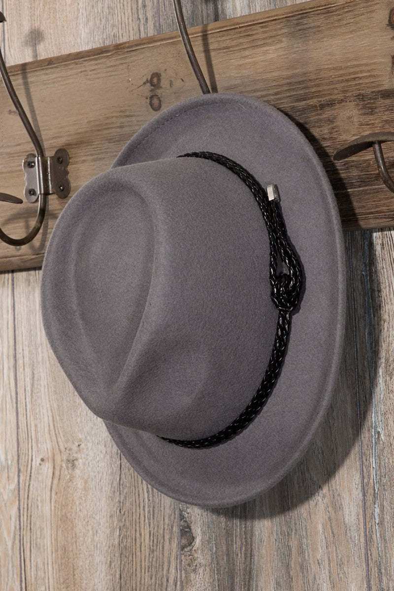 Double Braided Wool Fedora