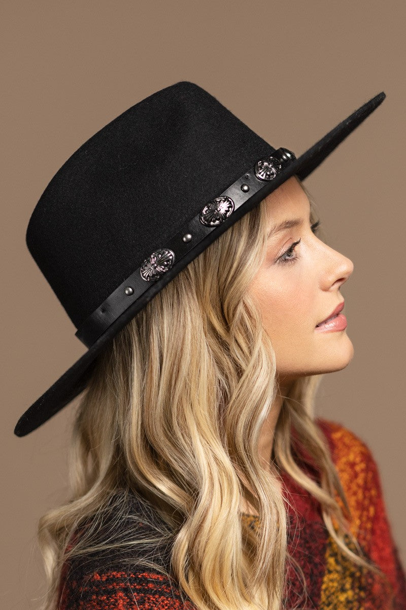 Western Concho Panama Hat