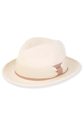 Ivory Wool Felt Fedora