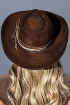 Vintage Patch Distressed Cowgirl Hat