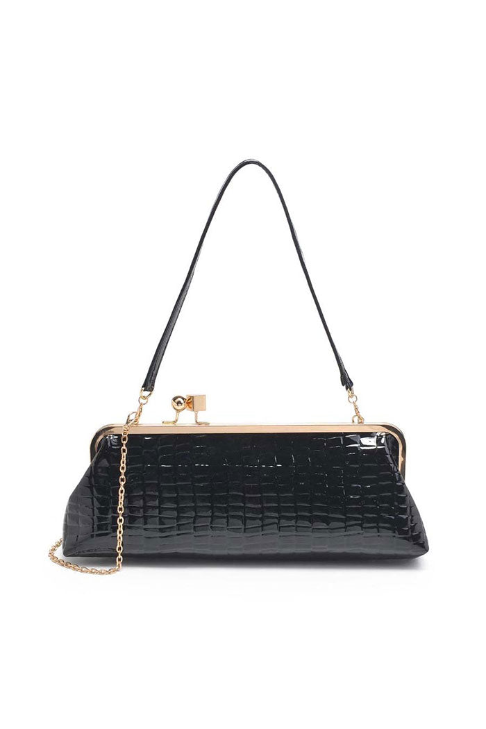 Piper Croc Clutch Bag