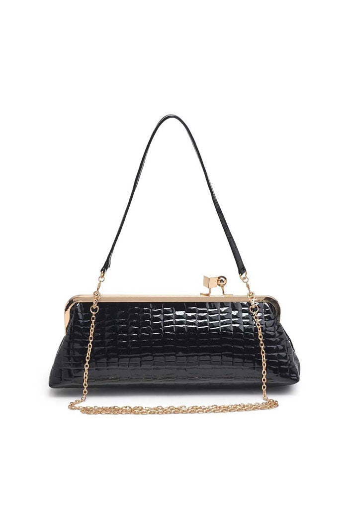 Piper Croc Clutch Bag