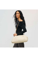 Veronica Woven Chain Clutch