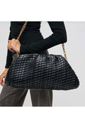 Veronica Woven Chain Clutch