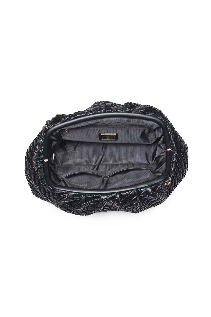 Veronica Woven Chain Clutch