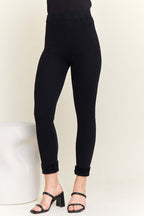 Ribbed Knit Slim Legging Pants