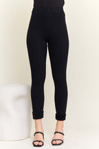 Ribbed Knit Slim Legging Pants