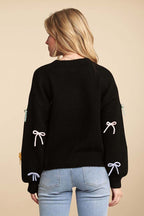 Cutesy Bow Sweater Top