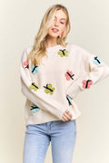 Butterfly Embellishment Sweater