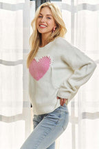 Heart Stitch Cozy Sweater