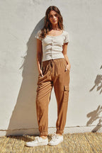 Washed Cargo Joggers