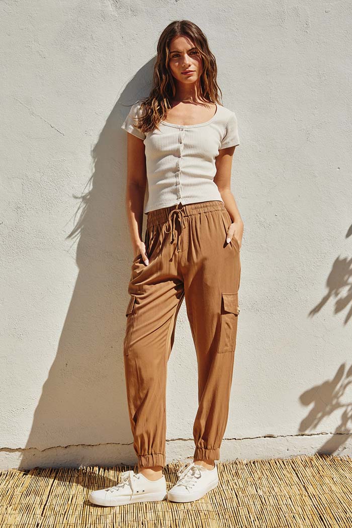 Washed Cargo Joggers
