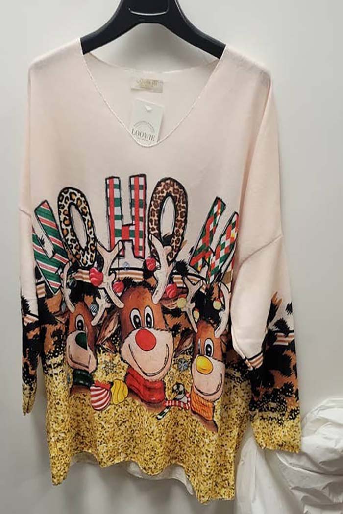 Italian Cozy Deer Sweater