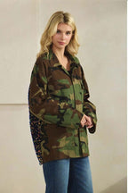 Camo Sequin Back Jacket