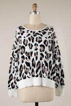 Leopard Open Back Sweater