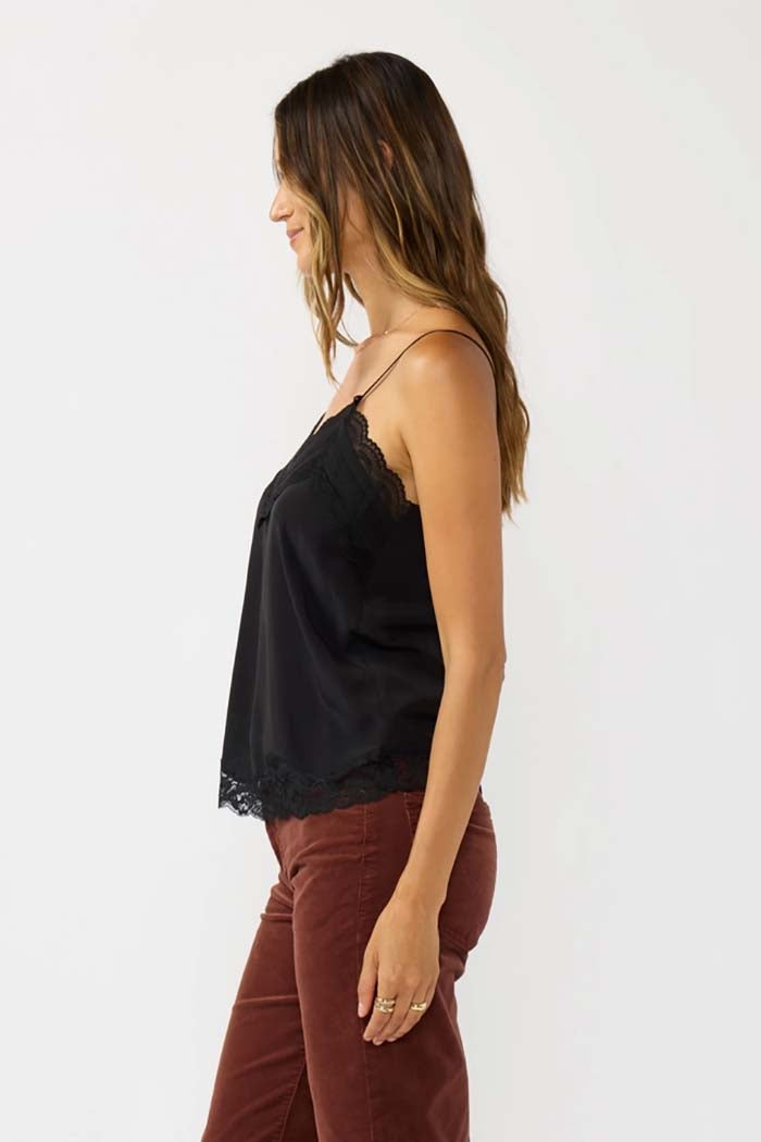 V-Neck Lace Trim Cami