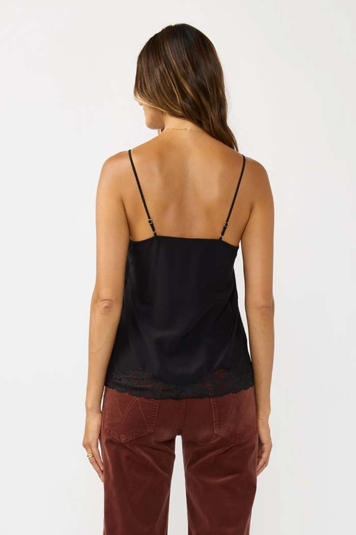 V-Neck Lace Trim Cami