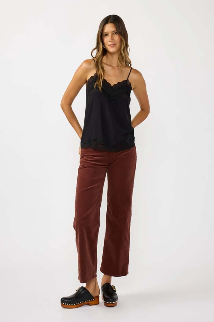 V-Neck Lace Trim Cami