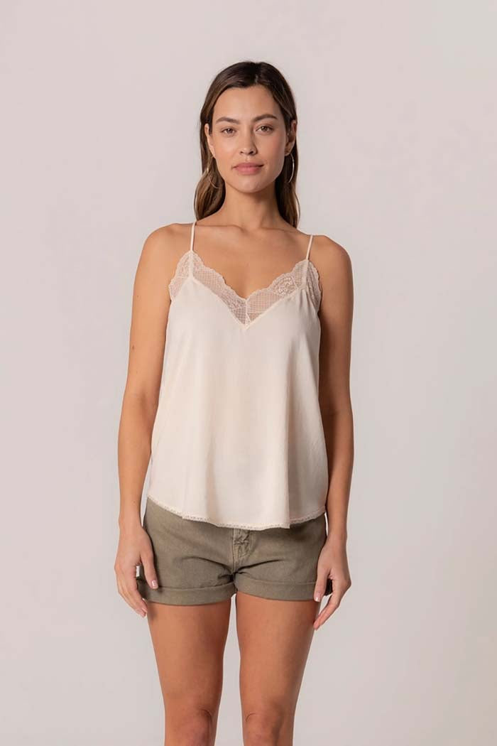 Lace Trim Slip Cami