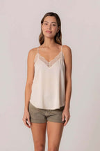 Lace Trim Slip Cami