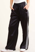 Satin Side Stripe Track Pants