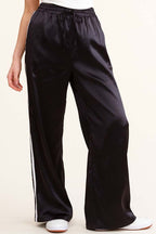 Satin Side Stripe Track Pants