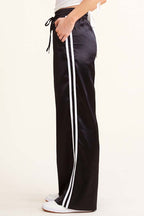 Satin Side Stripe Track Pants