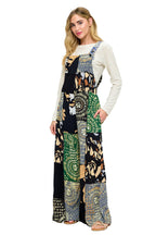 Floral Mandala Patchwork Overall