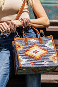 Woven Denim Tote