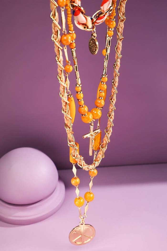 Layered Scarf Necklace