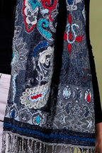 Marionette Denim Artisan Wool Scarf