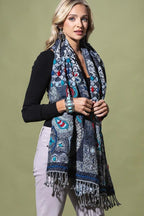 Marionette Denim Artisan Wool Scarf