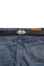 Triple Heart Western Leather Belt